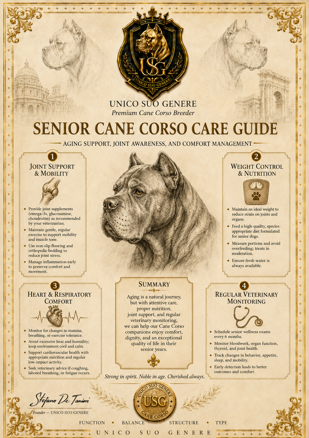 Senior Cane Corso Care